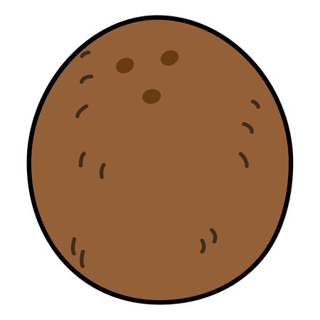Colored coconut fruit icon Vectorのイラスト素材