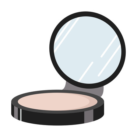 Isolated face powder colored fashion icon Vectorのイラスト素材