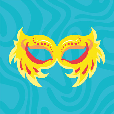 Colored carnival mask Vectorのイラスト素材