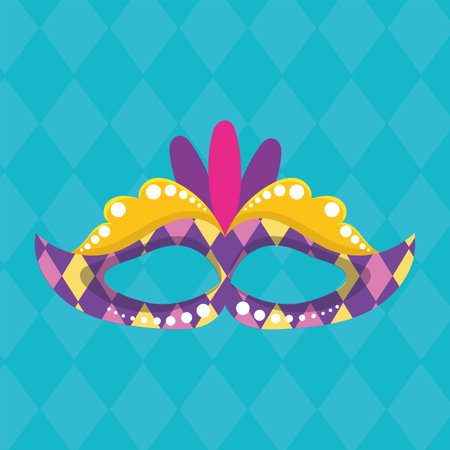 Colored carnival mask Vectorのイラスト素材