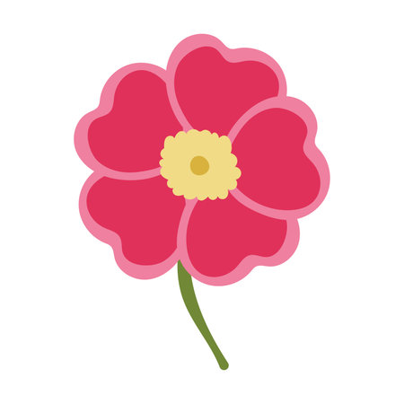 Colored flower icon Spring time Vectorのイラスト素材