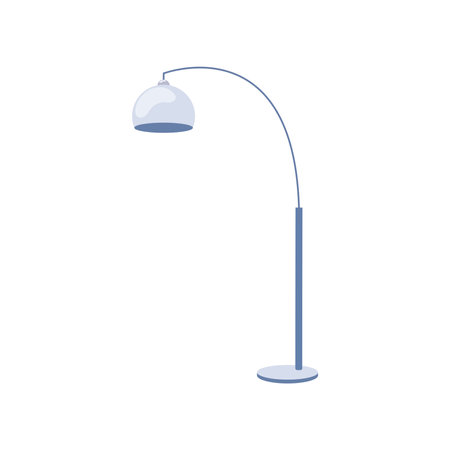 Modern floor lamp with minimalist design Vectorのイラスト素材