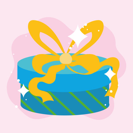 Colorful gift box design. Vector illustrationのイラスト素材