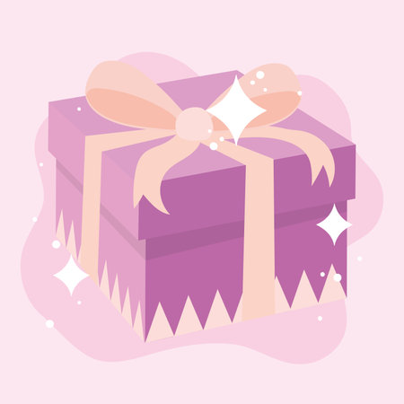 Colorful gift box design. Vector illustrationのイラスト素材