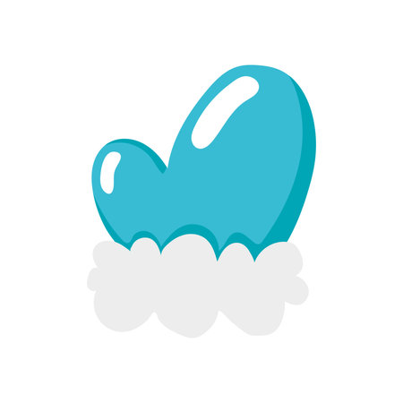Blue winter glove icon. Vector illustrationのイラスト素材