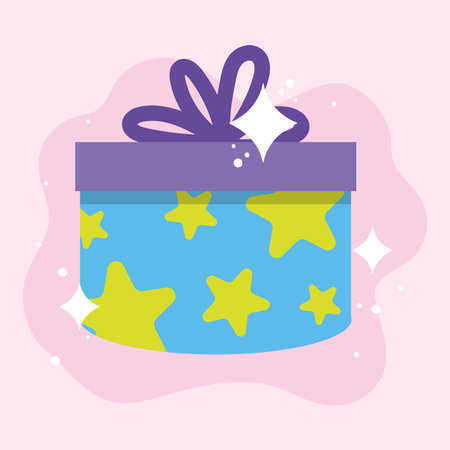 Colorful gift box design. Vector illustrationのイラスト素材