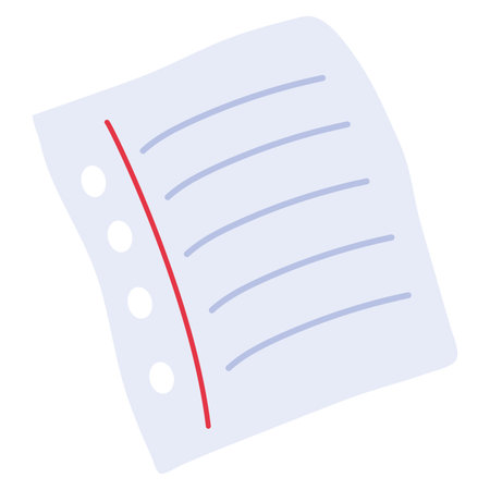 Notebook paper sheet. Vector illustrationのイラスト素材