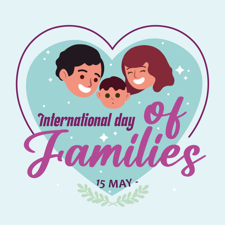 Family day cartoon. Vector illustrationのイラスト素材