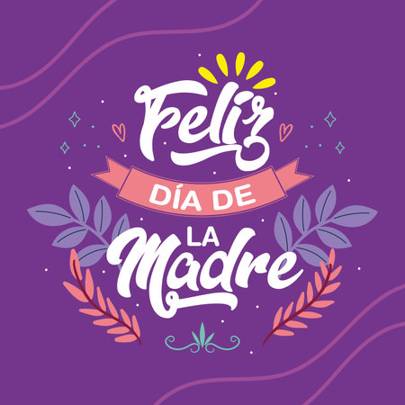 Happy Mothers Day sign. Vector illustrationのイラスト素材