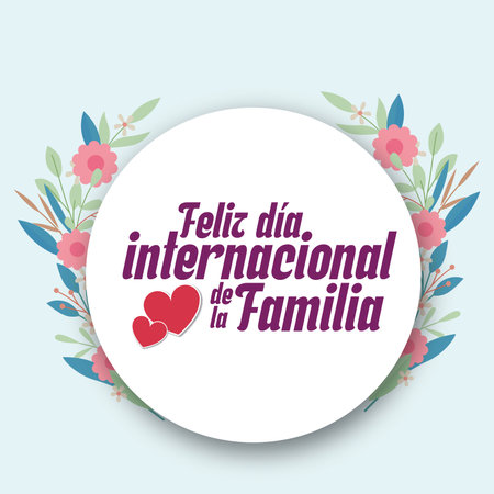 Family day circle. Vector illustrationのイラスト素材