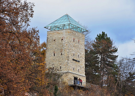 Romania, Transylvania, Brasov,The black tower(romanian Turnul negru) 2015のeditorial素材