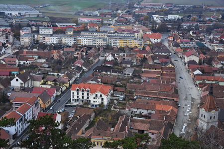 Romania ,Rasnov 2015,panoramic view from  medieval castle