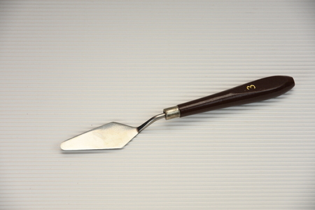 knife spatula isolated over the white backgroundの写真素材