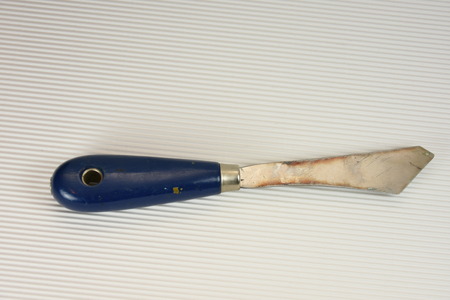 knife spatula isolated over the white backgroundの写真素材