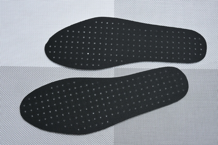 black shoe insolesの写真素材