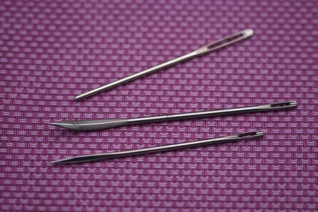 leather hand sewing needlesの写真素材