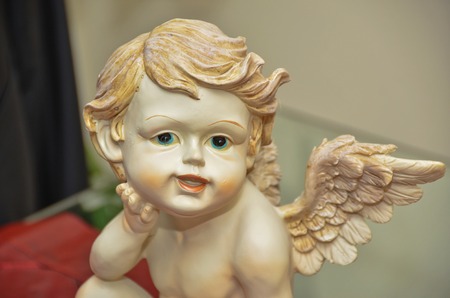 Head of angel figurinesの写真素材