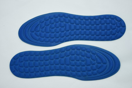 Blue orthopedic shoe insolesの写真素材