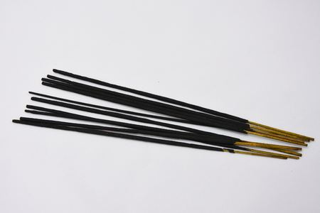 incense stick or joss stick on white backgroundの写真素材