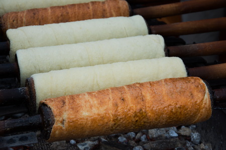 kurtos kalacs, hungarian traditional sweet breadの写真素材