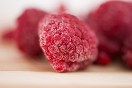 studio photo -frozen raspberriesの写真素材