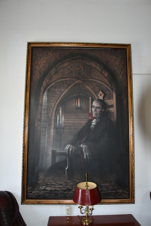 Dracula painting in Hotel Castel Dracula (România Piatra Fântânele) by Voicuのeditorial素材