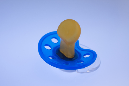 Blue baby pacifier