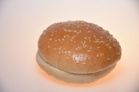 sandwich bun with sesame seeds