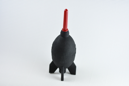 Silicone blower or Rubber Air Blower Pump Dust Cleaner for camera and lenses isolated on white...
