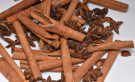 Dried anise and cinnamon sticks