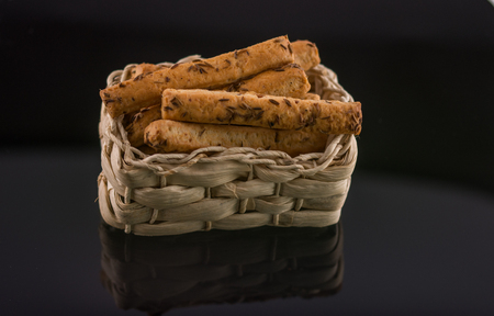 crackers ,Cheese Sticks With Caraway Seed