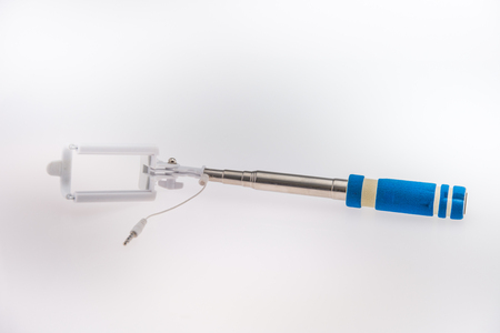 A selfie stick monopod for picture takingの写真素材