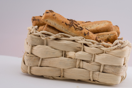 crackers ,Cheese Sticks With Caraway Seedの写真素材