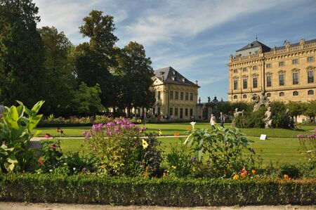 Wurzburg Residenz and colorful gardens, Germany 2013 ,SEPTEMBER