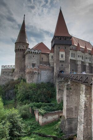 ROMANIA , Corvin Castle in september, 2018,Hunedoara, Transylvania,のeditorial素材