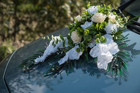 Wedding car decorationの写真素材