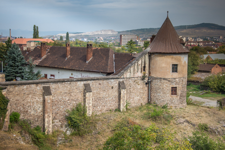 ROMANIA , Corvin Castle or Hunyadi Castle  september, 2018,Hunedoara, Transylvania,exterior viewのeditorial素材