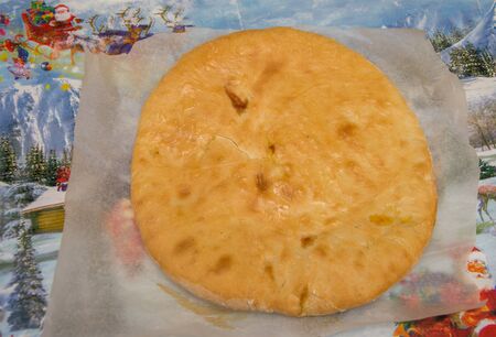 Palanet (cabbage pie,plum pie), traditional pie from Ardeal, Romania, Bistrita,Milasのeditorial素材