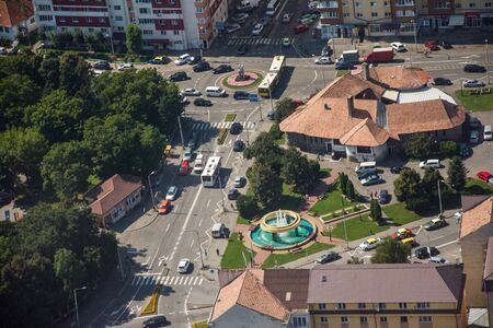 ROMANIA Bistrita view from the plane,august 2019,La  Han