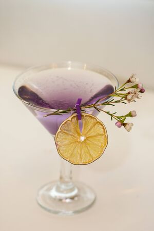 fresh coktail with dried orangeの写真素材