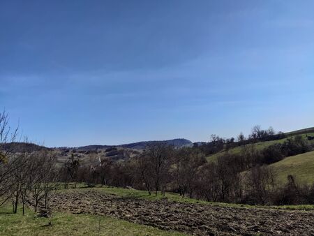 country road in Slatinita BISTRITA Romania,2020