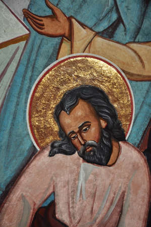 mural painting, in St. Andrew's  Church , in Bistrita, 2017のeditorial素材