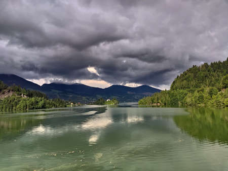 Landscape in Carpathian Mountains, Colibita, Bistrita,Romania,2020