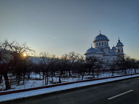 Church, Orthodox, St. Nicholas, Bistrita, Bargaului, 2020, Bistrita, Romaniaのeditorial素材