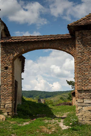 old houses in Romania, Brasov ,Roades,2019の写真素材