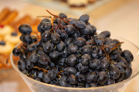 big blue grapes at the wedding