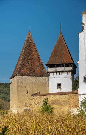 The fortified church in SenereuÈ, Romania, 2020, Septemberのeditorial素材