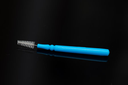 Interdental brush , 0.45 mm blueの写真素材