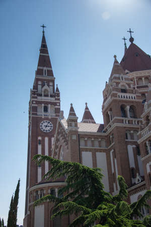 Votive church in Szeged Hungary ,july 2021,