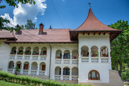 Prislop Monastery is a monastery in Romania located in Hunedoara County, 2021 , julyのeditorial素材